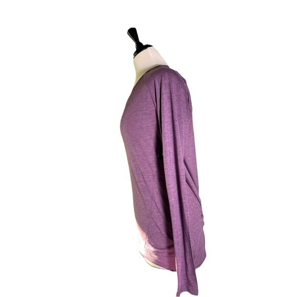 Nicole Miller Active Heather Plum Surplus Back With Keyhole Women’s M - Picture 3 of 6